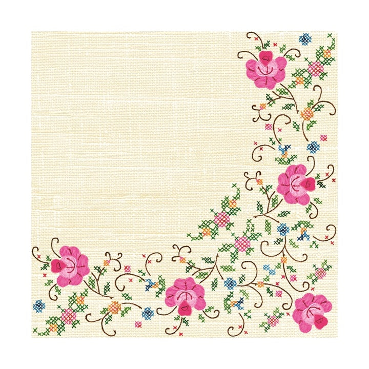 Εko χαρτοπετσέτες για ντεκουπάζ Cross Stitch Frame - 1 τεμάχιο