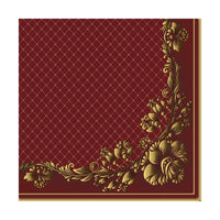 ΕΚΟ Χαρτοπετσέτες για ντεκουπάζ Gold Frame and Net on Crimson - 1 τεμάχιο