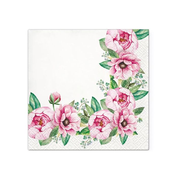Πετσέτες ντεκουπάζ - Floral Border - 1τμχ