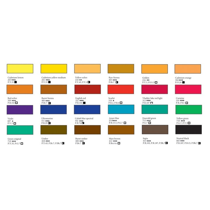 Saint-Petersburg 24x2.5ml Σετ χρωμάτων ακουαρέλας