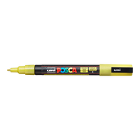 Μαρκαδόρος Posca PC-3ML, 0,9 - 1,3 mm, με glitter – κίτρινο (L2