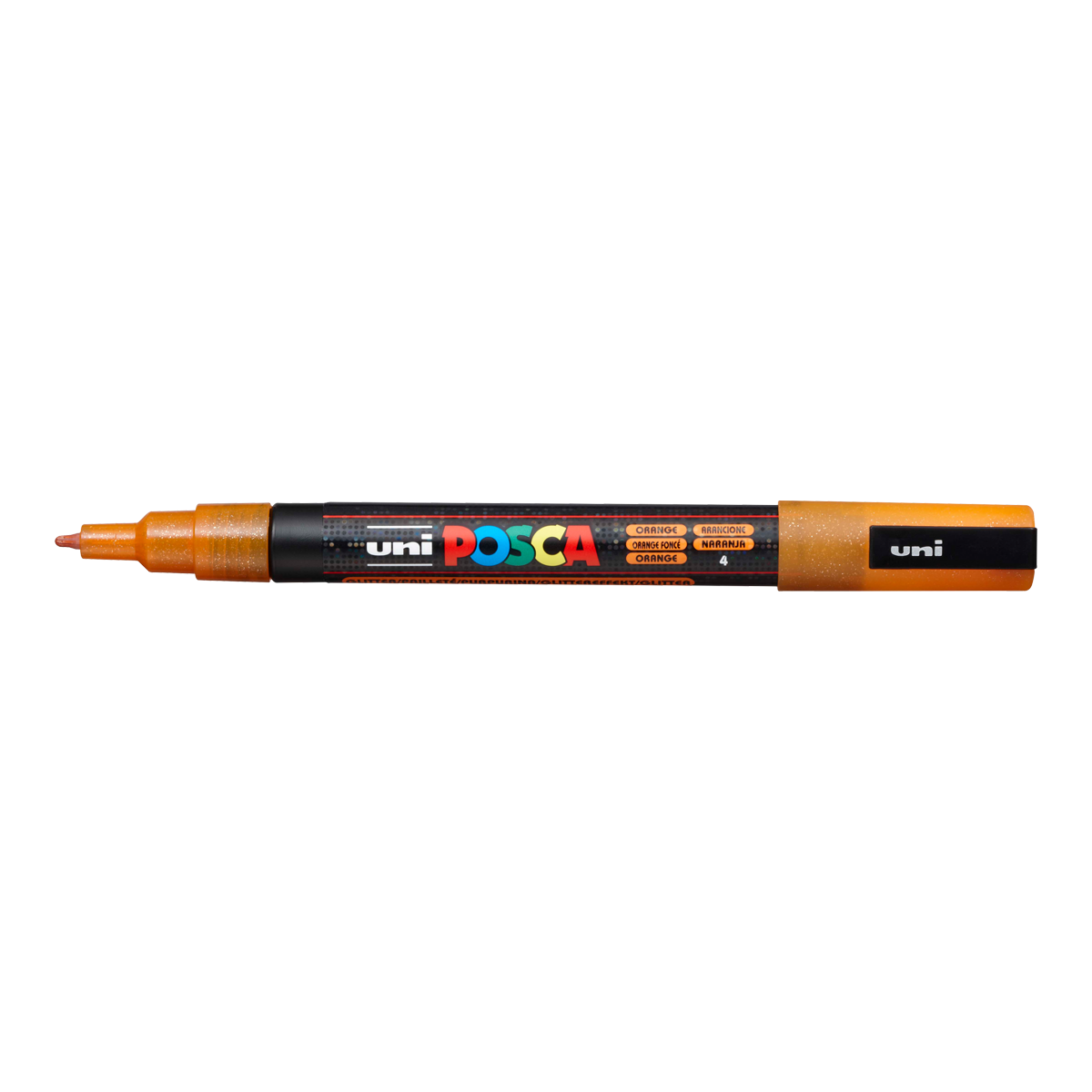Μαρκαδόρος Posca PC-3ML, 0,9 - 1,3 mm, με glitter – πορτοκαλί (L4