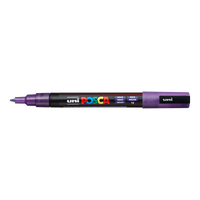 Μαρκαδόρος Posca PC-3ML, 0,9 - 1,3 mm, με glitter – μωβ (L12