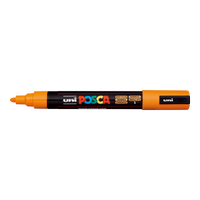 Μαρκαδόρος Posca PC-5M, 1,8 - 2,5 mm, έντονο κίτρινο (3)