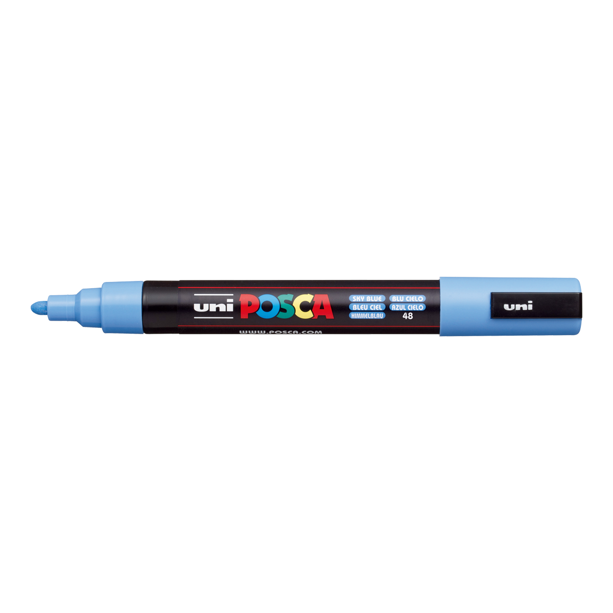 Ακρυλικός Μαρκαδόρος Posca PC-5M, 1,8 – 2,5 mm, Γαλάζιο του Ουρανού (48)