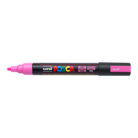 Μαρκαδόρος Posca PC-5M, 1,8 - 2,5 mm, φωσφοριζέ ροζ (F13)