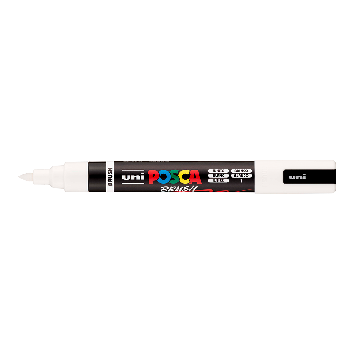 Ακρυλικός μαρκαδόρος Posca PC-5BR, 1 - 4 mm, λευκό