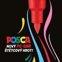 Μαρκαδόρος Posca PC-5BR, 1 - 4 mm, γαλάζιο (8)
