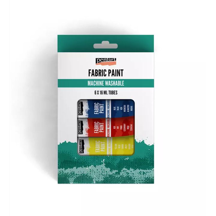 Σετ υφασμάτινων χρωμάτων Pentart 6x16 ml