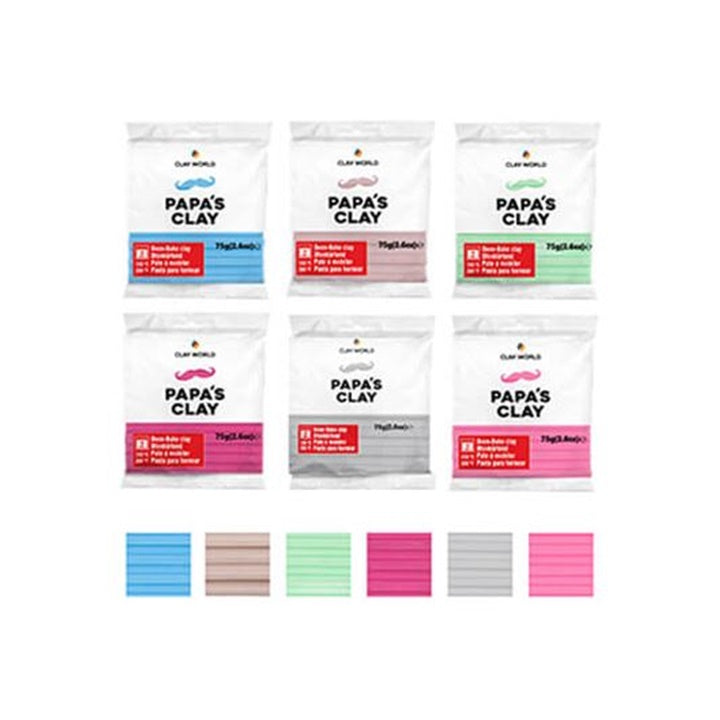 Σετ πολυμερικού πηλού Papa's Clay Pastel set