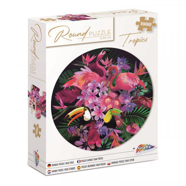 Στρογγυλό παζλ Tropics 68 cm - 1000 τεμάχια