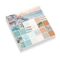 Χαρτί για scrapbooking 24 φύλλα 30,5 x 30,5 - Θαλάσσιο μοτίβο