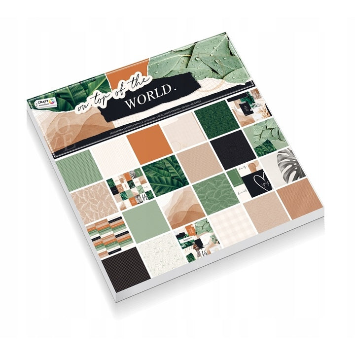 Χαρτί για scrapbooking 24 φύλλα 30,5 x 30,5 - Φυτικά μοτίβα