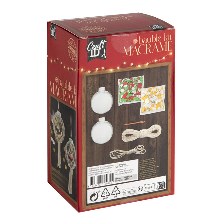 Μακραμέ Bauble Kit XMAS