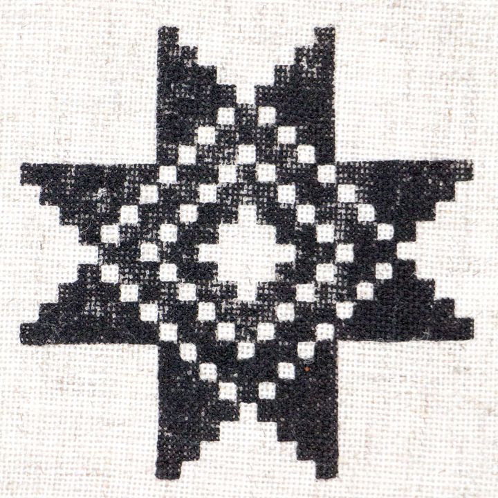 Ξύλινη σφραγίδα ROSA TALENT No. 4 Γεωμετρία 6.5x6.5 cm