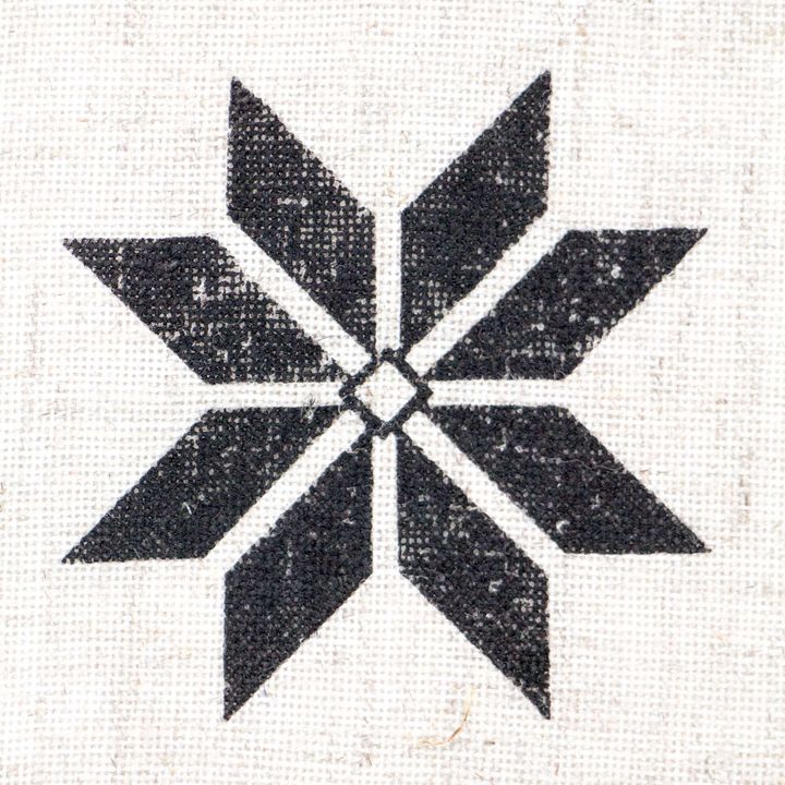 Ξύλινη σφραγίδα ROSA TALENT No. 5 Γεωμετρία 6.5x6.5 cm