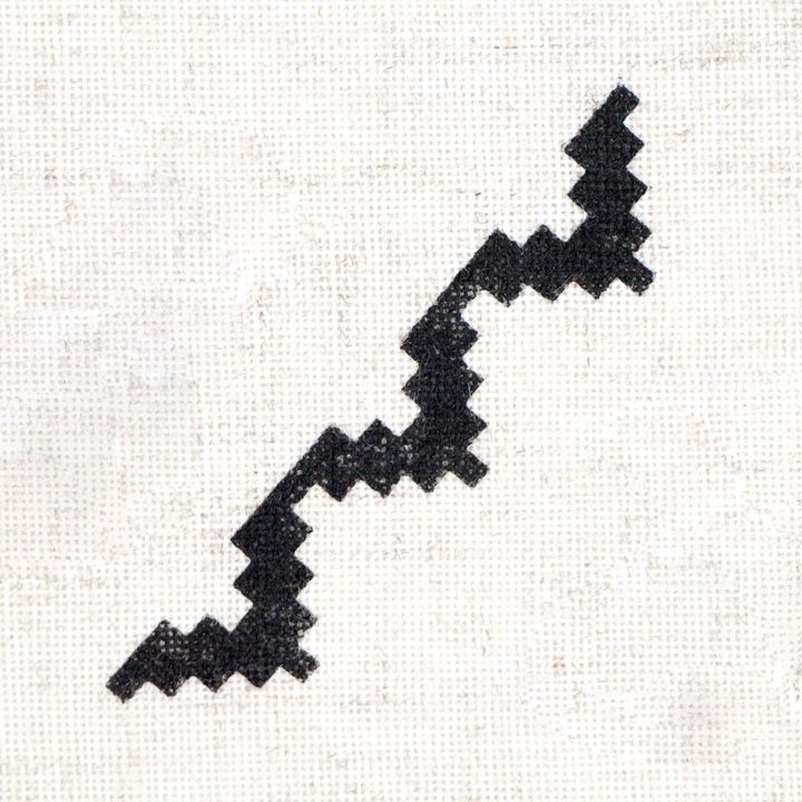Ξύλινη σφραγίδα ROSA TALENT No. 6 Γεωμετρία 7.5x1.5 cm