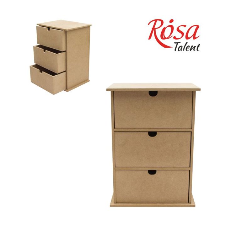 MDF συρταριέρα ROSA Talent με 3 συρτάρια
