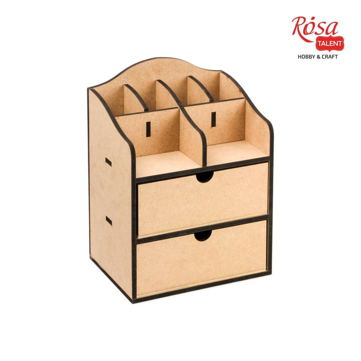 MDF Organizer - Συρταριέρα με 2 συρτάρια ROSA TALENT 20χ15χ26 cm