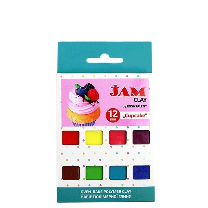 Πηλός πολυμερούς Rosa Talent - Σετ cupcake 12 x 20 g