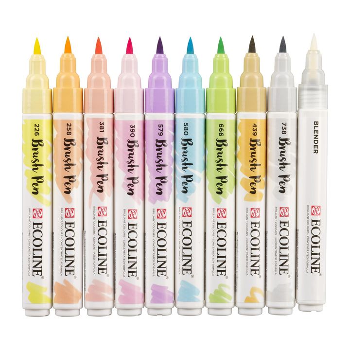 Στυλό ακουαρέλας Ecoline Brush Pen Pastel