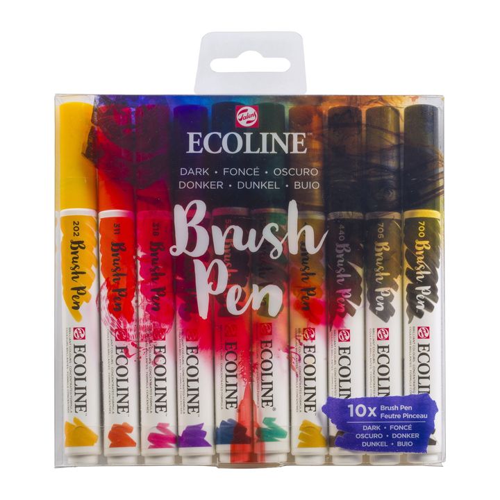Στυλό ακουαρέλας Ecoline Brush Pen Dark