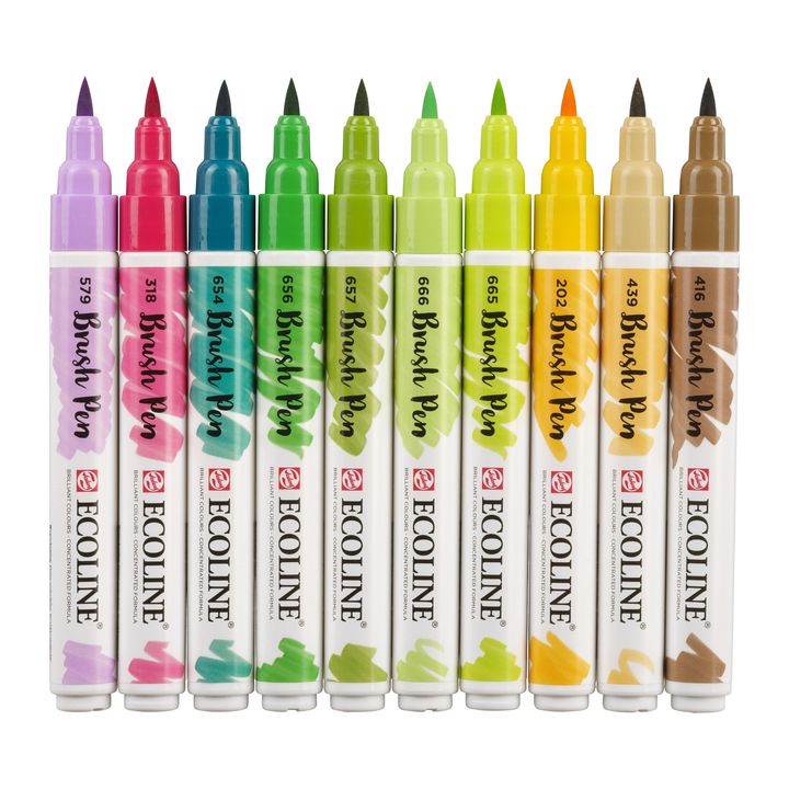 Στυλό ακουαρέλας Ecoline Brush Pen Botanic