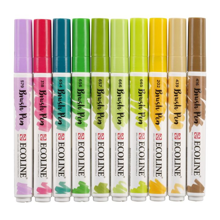 Στυλό ακουαρέλας Ecoline Brush Pen Botanic