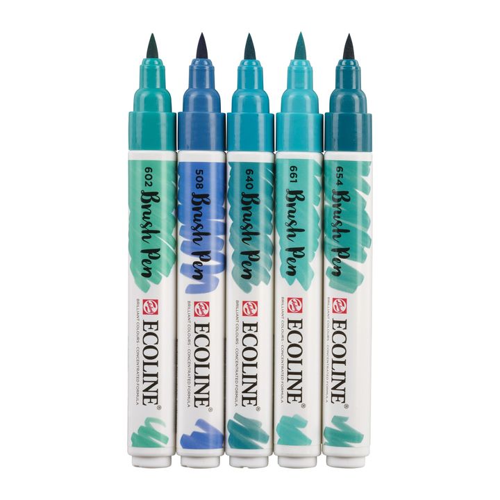 Στυλό ακουαρέλας Ecoline Brush Pen Green Blue