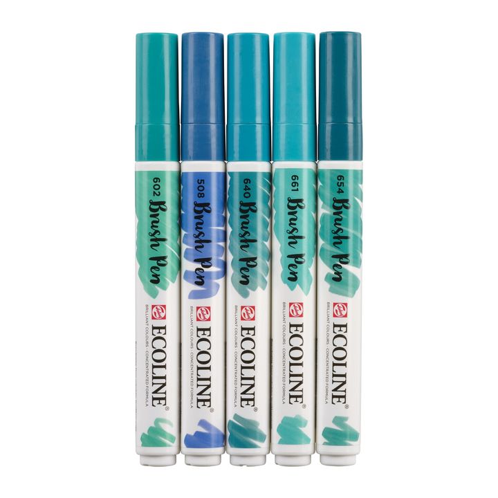 Στυλό ακουαρέλας Ecoline Brush Pen Green Blue