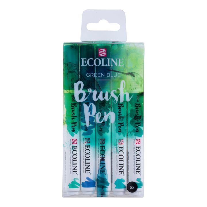 Στυλό ακουαρέλας Ecoline Brush Pen Green Blue