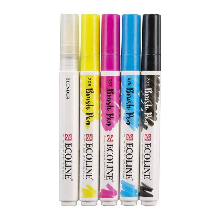Στυλό ακουαρέλας Ecoline Brush Pen Primary