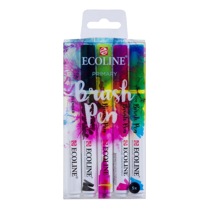 Στυλό ακουαρέλας Ecoline Brush Pen Primary