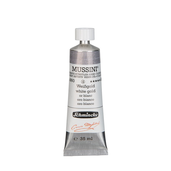Λαδομπογιές Schmincke MUSSINI 35 ml – 860 λευκό-χρυσό