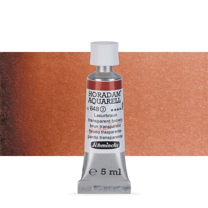 Χρώματα ακουαρέλας Schmincke Horadam σε σωληνάριο 5 ml – 648 Transparent Brown