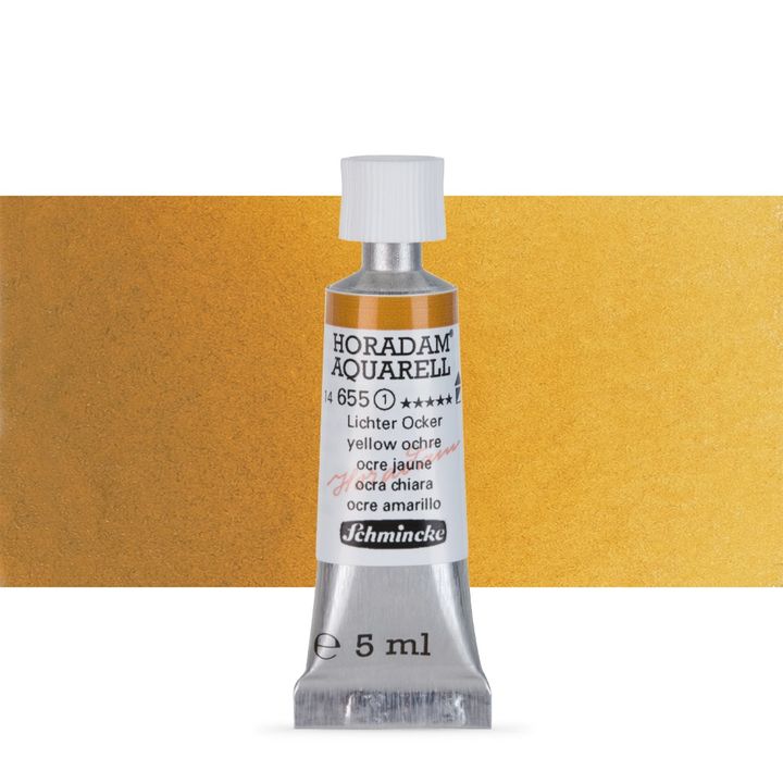 Χρώματα ακουαρέλας Schmincke Horadam σε σωληνάριο 5 ml – 655 Yellow Ochre