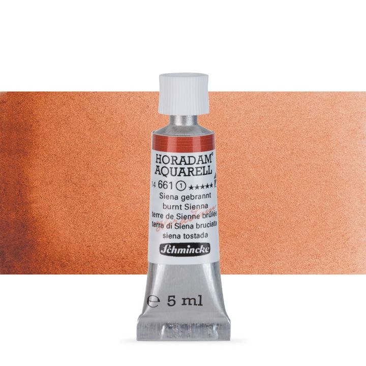 Χρώματα ακουαρέλας Schmincke Horadam σε σωληνάριο 5 ml – 661 Burnt Sienna
