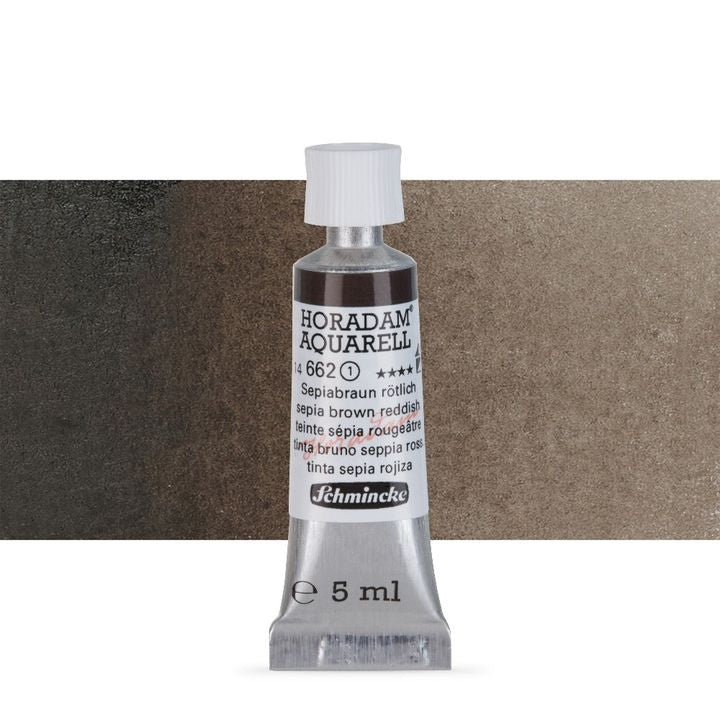 Χρώματα ακουαρέλας Schmincke Horadam σε σωληνάριο 5 ml – 662 Sepia Brown Reddish