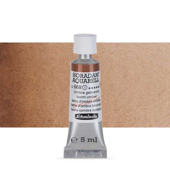 Χρώματα ακουαρέλας Schmincke Horadam σε σωληνάριο 5 ml – 668 Burnt Umber