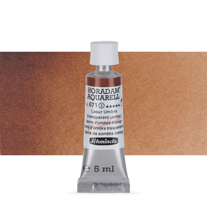 Χρώματα ακουαρέλας Schmincke Horadam σε σωληνάριο 5 ml – 671 Transparent Umber