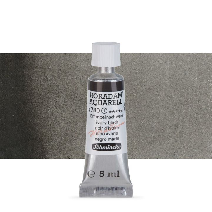 Χρώματα ακουαρέλας Schmincke Horadam σε σωληνάριο 5 ml – 780 Ivory Black
