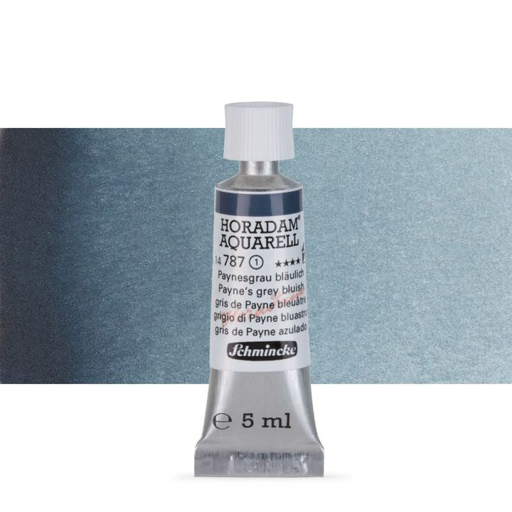 Χρώματα ακουαρέλας Schmincke Horadam σε σωληνάριο 5 ml – 787 Payne'S Grey Bluish