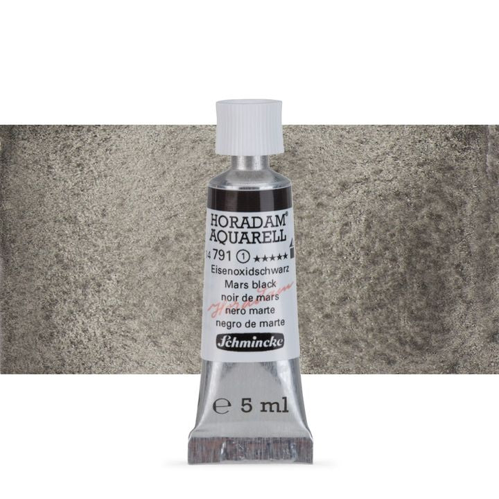 Χρώματα ακουαρέλας Schmincke Horadam σε σωληνάριο 5 ml – 791 Mars Black