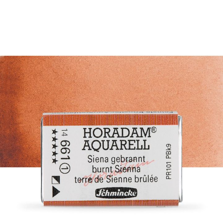 Κύβος ακουαρέλας Schmincke Horadam – 661 Burnt Sienna