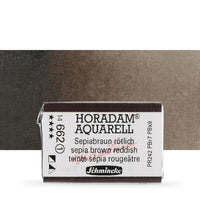 Κύβος ακουαρέλας Schmincke Horadam – 662 Sepia Brown Reddish