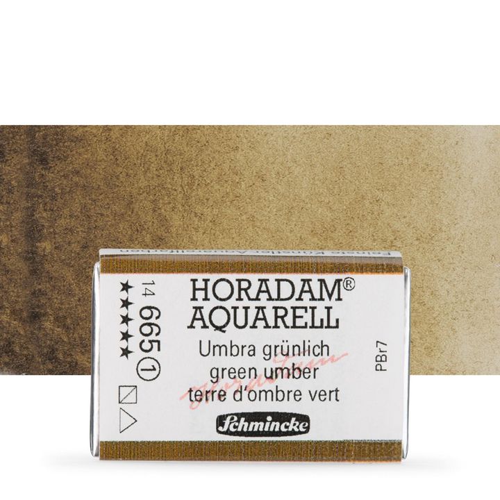 Κύβος ακουαρέλας Schmincke Horadam – 665 Green Umber