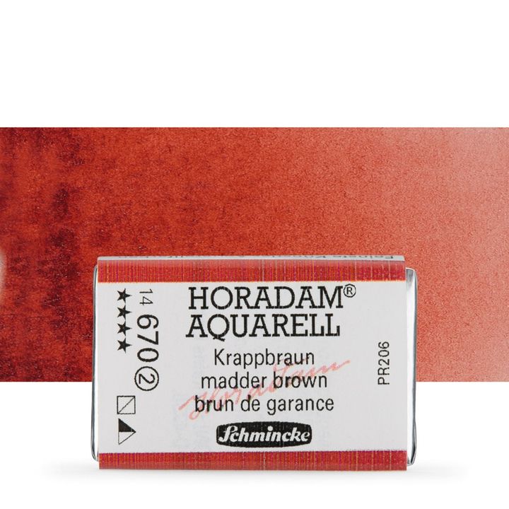 Κύβος ακουαρέλας Schmincke Horadam – 670 Madder Brown