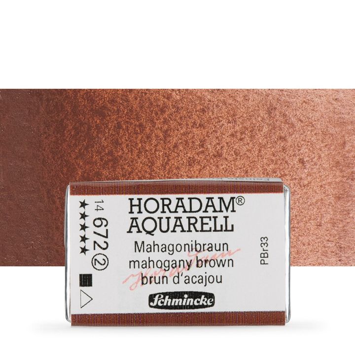 Κύβος ακουαρέλας Schmincke Horadam – 672 Mahogany Brown