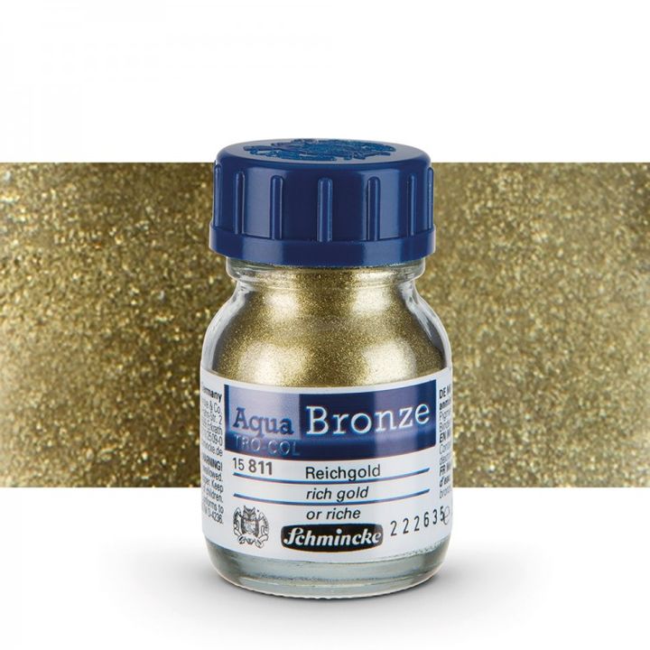 Μεταλλική σκόνη Aqua-Bronze Schmincke 20 ml – 15 811 βαθύ χρυσό
