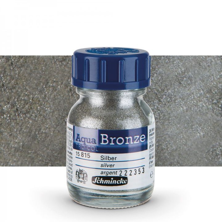 Μεταλλική σκόνη Aqua-Bronze Schmincke 20 ml – 15 815 Ασημί
